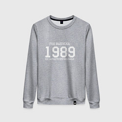 Свитшот хлопковый женский Год выпуска 1989, цвет: меланж