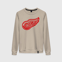 Свитшот хлопковый женский Detroit Red Wings: Pavel Datsyuk, цвет: миндальный