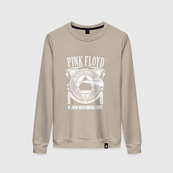 Свитшот хлопковый женский Pink Floyd, цвет: миндальный