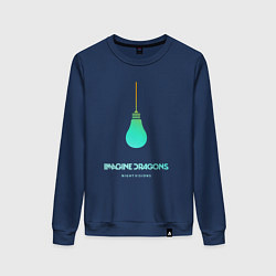 Свитшот хлопковый женский Imagine Dragons: Night Visions, цвет: тёмно-синий