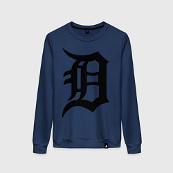 Свитшот хлопковый женский Detroit Tigers, цвет: тёмно-синий