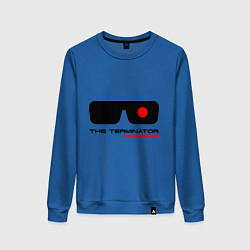 Свитшот хлопковый женский The Terminator, цвет: синий
