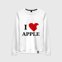 Свитшот хлопковый женский Love Apple, цвет: белый