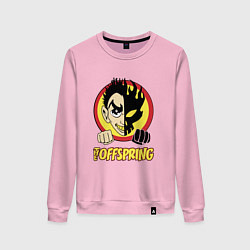 Свитшот хлопковый женский The Offspring Boy, цвет: светло-розовый