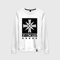 Свитшот хлопковый женский Eden's Gate: Far Cry 5, цвет: белый