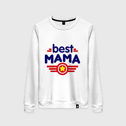 Женский свитшот Best mama logo