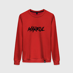 Свитшот хлопковый женский Markul, цвет: красный