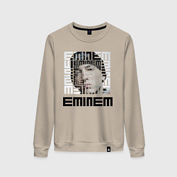 Свитшот хлопковый женский Eminem labyrinth, цвет: миндальный