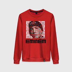Свитшот хлопковый женский Eminem labyrinth, цвет: красный