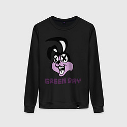 Свитшот хлопковый женский Green Day: Rabbit, цвет: черный