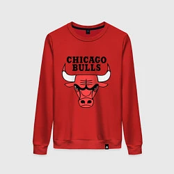 Свитшот хлопковый женский Chicago Bulls, цвет: красный