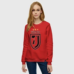 Свитшот хлопковый женский Juventus 7J, цвет: красный — фото 2