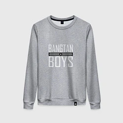 Свитшот хлопковый женский BANGTAN BOYS, цвет: меланж