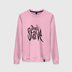 Свитшот хлопковый женский Don't Starve, цвет: светло-розовый