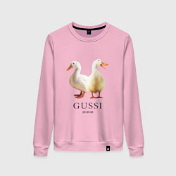 Свитшот хлопковый женский GUSSI Ga-Ga, цвет: светло-розовый