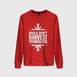 Свитшот хлопковый женский Harvest Themselves, цвет: красный