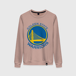 Свитшот хлопковый женский Golden state Warriors, цвет: пыльно-розовый