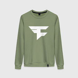 Свитшот хлопковый женский FAZE Symbol, цвет: авокадо