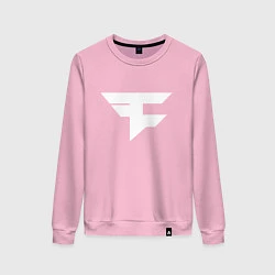 Свитшот хлопковый женский FAZE Symbol, цвет: светло-розовый