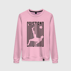 Свитшот хлопковый женский Cris7iano, цвет: светло-розовый