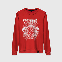 Свитшот хлопковый женский Bullet For My Valentine, цвет: красный