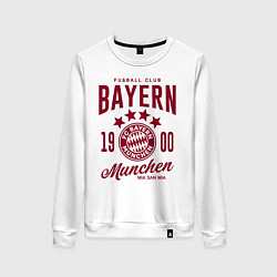 Свитшот хлопковый женский Bayern Munchen 1900, цвет: белый
