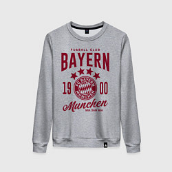 Свитшот хлопковый женский Bayern Munchen 1900, цвет: меланж