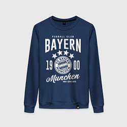 Свитшот хлопковый женский Bayern Munchen 1900, цвет: тёмно-синий