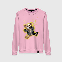 Свитшот хлопковый женский Electric Bear, цвет: светло-розовый