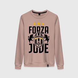 Свитшот хлопковый женский Forza Juve, цвет: пыльно-розовый