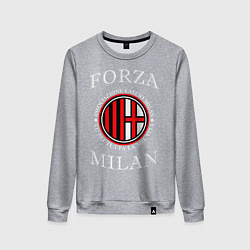 Свитшот хлопковый женский Forza Milan, цвет: меланж