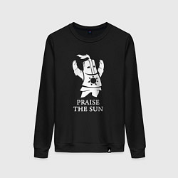 Свитшот хлопковый женский Praise the Sun, цвет: черный