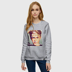 Свитшот хлопковый женский Keep Calm & Love Niall Horan, цвет: меланж — фото 2