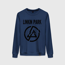 Свитшот хлопковый женский Linkin Park, цвет: тёмно-синий