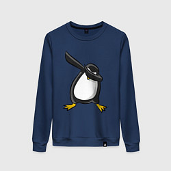 Свитшот хлопковый женский DAB Pinguin, цвет: тёмно-синий
