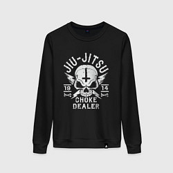 Свитшот хлопковый женский Jiu Jitsu, цвет: черный