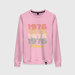 Свитшот хлопковый женский 1976 Classic, цвет: светло-розовый