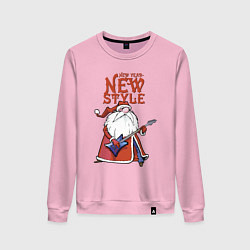 Свитшот хлопковый женский New Year - new style!, цвет: светло-розовый