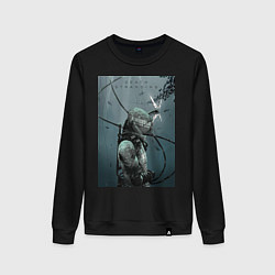 Свитшот хлопковый женский Death Stranding, цвет: черный