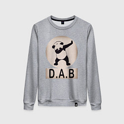 Свитшот хлопковый женский DAB Panda, цвет: меланж