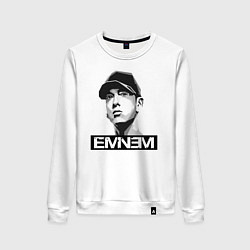Свитшот хлопковый женский Eminem, цвет: белый