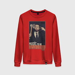 Свитшот хлопковый женский Eminem, цвет: красный
