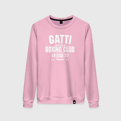 Свитшот хлопковый женский Gatti Boxing Club, цвет: светло-розовый
