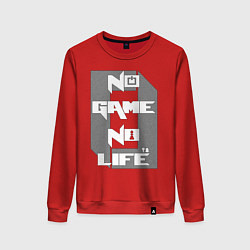 Свитшот хлопковый женский No Game No Life Zero, цвет: красный