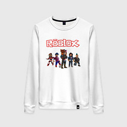 Свитшот хлопковый женский ROBLOX, цвет: белый