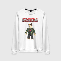 Свитшот хлопковый женский Roblox, цвет: белый