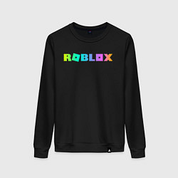 Свитшот хлопковый женский ROBLOX, цвет: черный