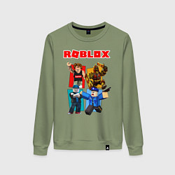 Свитшот хлопковый женский ROBLOX, цвет: авокадо