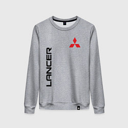 Свитшот хлопковый женский MITSUBISHI LANCER, цвет: меланж