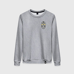 Свитшот хлопковый женский JUVENTUS, цвет: меланж